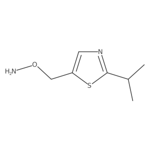 O-{[2-(propan-2-yl)-1,3-thiazol-5-yl]methyl}hydroxylamine结构式