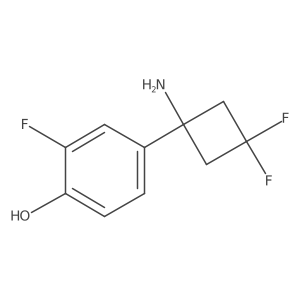 4-(1-Amino-3,3-difluorocyclobutyl)-2-fluorophenol Structure