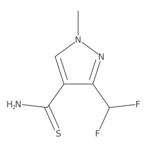 3-(difluoromethyl)-1-methyl-1H-pyrazole-4-carbothioamide Structure