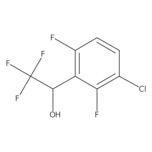 1-(3-Chloro-2,6-difluorophenyl)-2,2,2-trifluoroethan-1-ol结构式