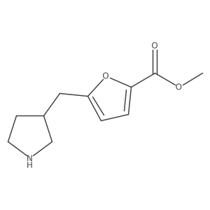 Methyl 5-[(pyrrolidin-3-yl)methyl]furan-2-carboxylate Structure