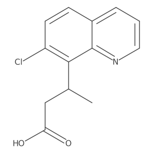 3-(7-Chloroquinolin-8-yl)butanoic acid结构式