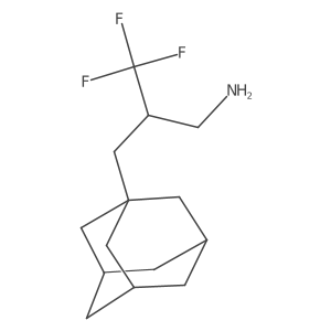 1-[3-Amino-2-(trifluoromethyl)propyl]adamantane结构式