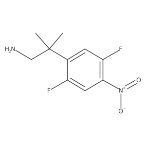 2-(2,5-Difluoro-4-nitrophenyl)-2-methylpropan-1-amine Structure