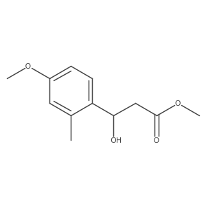 Methyl 3-hydroxy-3-(4-methoxy-2-methylphenyl)propanoate结构式