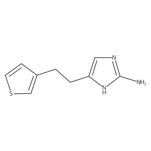5-[2-(thiophen-3-yl)ethyl]-1H-imidazol-2-amine结构式