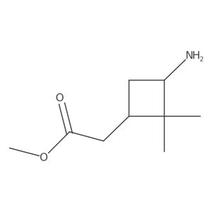 Methyl 2-(3-amino-2,2-dimethylcyclobutyl)acetate Structure
