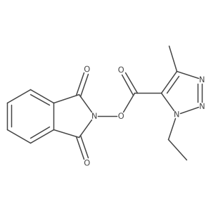 1,3-dioxo-2,3-dihydro-1H-isoindol-2-yl 1-ethyl-4-methyl-1H-1,2,3-triazole-5-carboxylate结构式