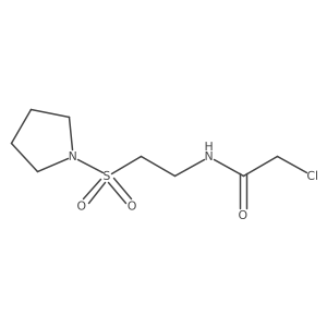 2-Chloro-N-(2-pyrrolidin-1-ylsulfonylethyl)acetamide Structure
