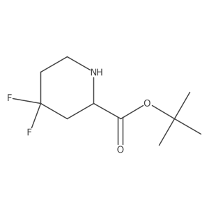 Tert-butyl 4,4-difluoropiperidine-2-carboxylate结构式