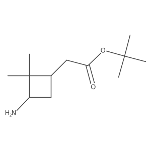 Tert-butyl 2-(3-amino-2,2-dimethylcyclobutyl)acetate Structure