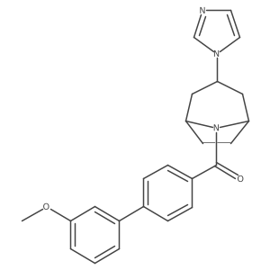 ((1R,5S)-3-(1H-imidazol-1-yl)-8-azabicyclo[3.2.1]octan-8-yl)(3'-methoxy-[1,1'-biphenyl]-4-yl)methanone Structure