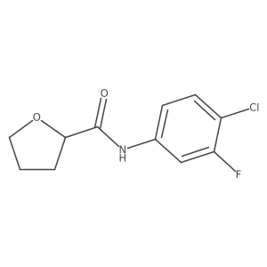 N-(4-chloro-3-fluorophenyl)oxolane-2-carboxamide Structure