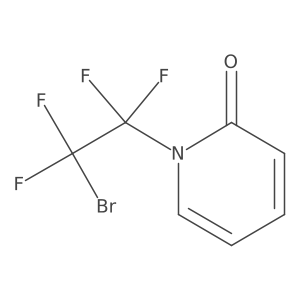 1-(2-bromo-1,1,2,2-tetrafluoro-ethyl)pyridin-2-one结构式