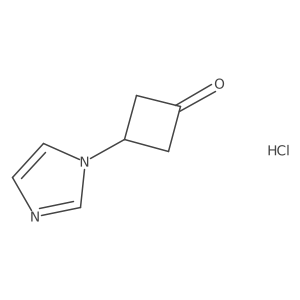3-Imidazol-1-ylcyclobutan-1-one;hydrochloride结构式