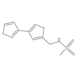 N-({[3,3'-bithiophene]-5-yl}methyl)methanesulfonamide结构式