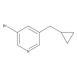 3-Bromo-5-(cyclopropylmethyl)pyridine Structure