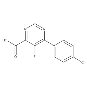 6-(4-Chlorophenyl)-5-fluoropyrimidine-4-carboxylic acid Structure