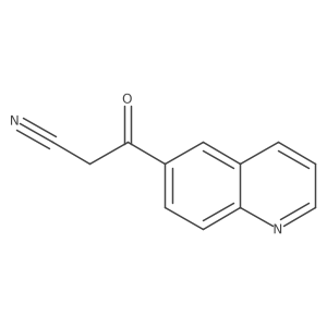 3-Oxo-3-(quinolin-6-yl)propanenitrile Structure
