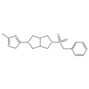 3-Methyl-5-{5-phenylmethanesulfonyl-octahydropyrrolo[3,4-c]pyrrol-2-yl}-1,2,4-thiadiazole Structure