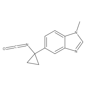 5-(1-isocyanatocyclopropyl)-1-methyl-1H-1,3-benzodiazole Structure