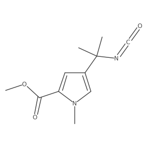 methyl 4-(2-isocyanatopropan-2-yl)-1-methyl-1H-pyrrole-2-carboxylate Structure