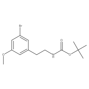 tert-butyl N-[2-(3-bromo-5-methoxyphenyl)ethyl]carbamate结构式