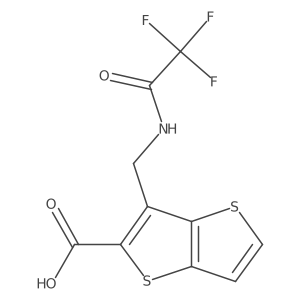3-[(2,2,2-Trifluoroacetamido)methyl]thieno[3,2-b]thiophene-2-carboxylic acid Structure