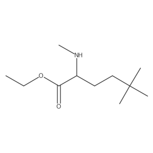 Ethyl 5,5-dimethyl-2-(methylamino)hexanoate结构式