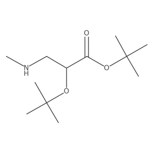 Tert-butyl 2-(tert-butoxy)-3-(methylamino)propanoate Structure