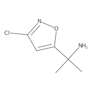 2-(3-Chloro-1,2-oxazol-5-yl)propan-2-amine结构式