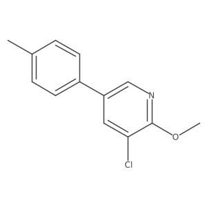 3-Chloro-2-methoxy-5-(p-tolyl)pyridine Structure
