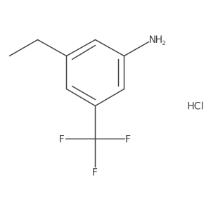 3-Ethyl-5-(trifluoromethyl)anilinehydrochloride结构式