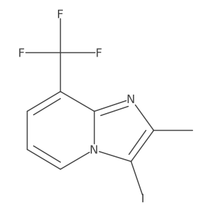 3-Iodo-2-methyl-8-(trifluoromethyl)imidazo[1,2-a]pyridine Structure