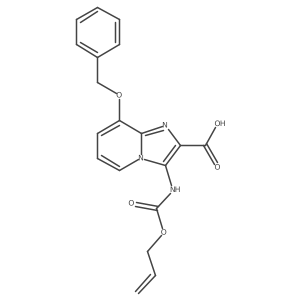 8-(Benzyloxy)-3-{[(prop-2-en-1-yloxy)carbonyl]amino}imidazo[1,2-a]pyridine-2-carboxylic acid Structure