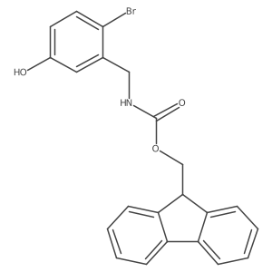 (9H-fluoren-9-yl)methyl N-[(2-bromo-5-hydroxyphenyl)methyl]carbamate Structure