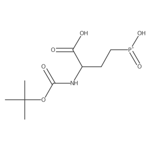(2S)-2-{[(tert-butoxy)carbonyl]amino}-4-(hydroxyphosphonoyl)butanoic acid Structure