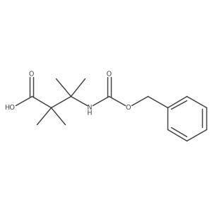 3-(((Benzyloxy)carbonyl)amino)-2,2,3-trimethylbutanoic acid结构式