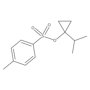 1-(Propan-2-yl)cyclopropyl 4-methylbenzene-1-sulfonate结构式