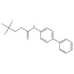 2,2,2-trifluoroethyl N-(4-phenylphenyl)carbamate结构式