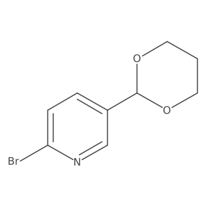 2-Bromo-5-(1,3-dioxan-2-yl)pyridine结构式