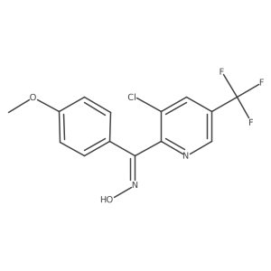 [3-Chloro-5-(trifluoromethyl)-2-pyridinyl](4-methoxyphenyl)methanone oxime Structure