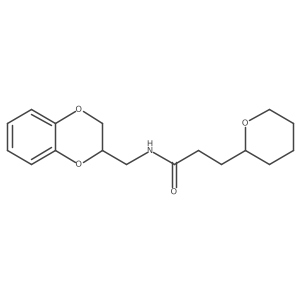 2H-Pyran-2-propanamide, N-[(2,3-dihydro-1,4-benzodioxin-2-yl)methyl]tetrahydro-结构式