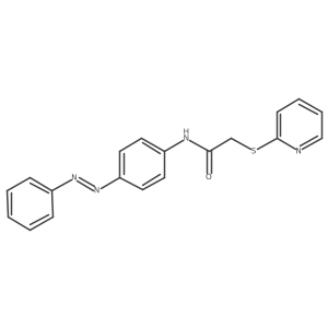 Acetamide, N-[4-(2-phenyldiazenyl)phenyl]-2-(2-pyridinylthio)-结构式
