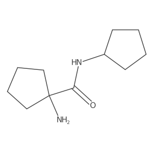 1-amino-N-cyclopentylcyclopentane-1-carboxamide Structure