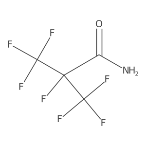 2,3,3,3-Tetrafluoro-2-(trifluoromethyl)propanamide结构式