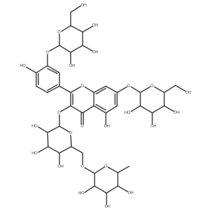 Quercetin 3-rutinoside 3',7-diglucoside Structure