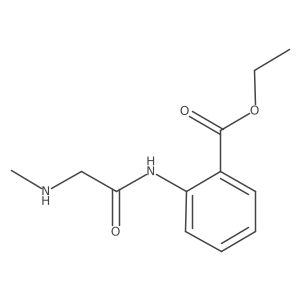 ethyl 2-[[2-(methylamino)acetyl]amino]benzoate结构式