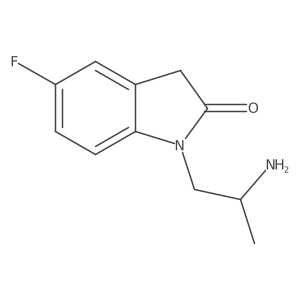 2H-Indol-2-one, 1-[(2S)-2-aminopropyl]-5-fluoro-1,3-dihydro- Structure