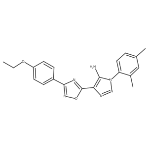 1-(2,4-dimethylphenyl)-4-(3-(4-ethoxyphenyl)-1,2,4-oxadiazol-5-yl)-1H-1,2,3-triazol-5-amine结构式